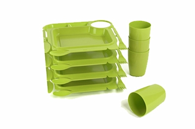 Picnic set "Fiesta" for 4 persons, may greens